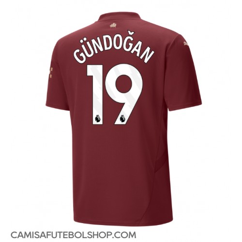 Camisa de time de futebol Manchester City Ilkay Gundogan #19 Replicas 3º Equipamento 2024-25 Manga Curta